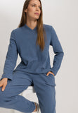 Easy Wear Recycled Cotton Blend Pullover | Delicate Blue 78892-3057
