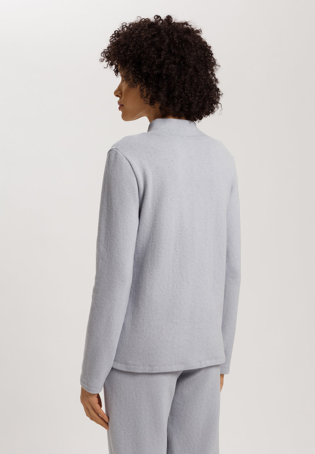 Easy Wear Recycled Cotton Blend Pullover | Moonstone 78892-3058