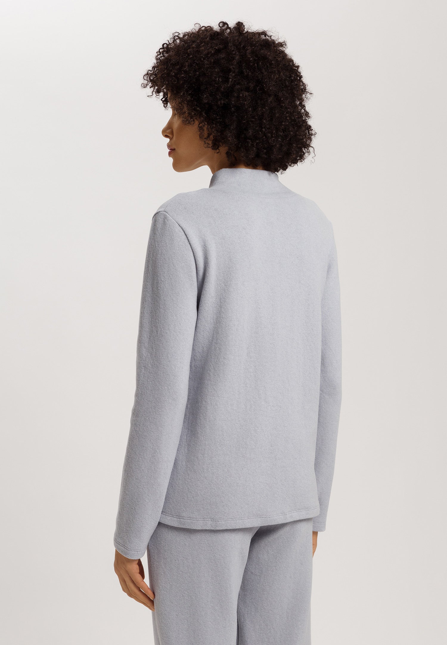 Easy Wear Recycled Cotton Blend Pullover | Moonstone 78892-3058