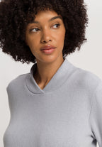 Easy Wear Recycled Cotton Blend Pullover | Moonstone 78892-3058