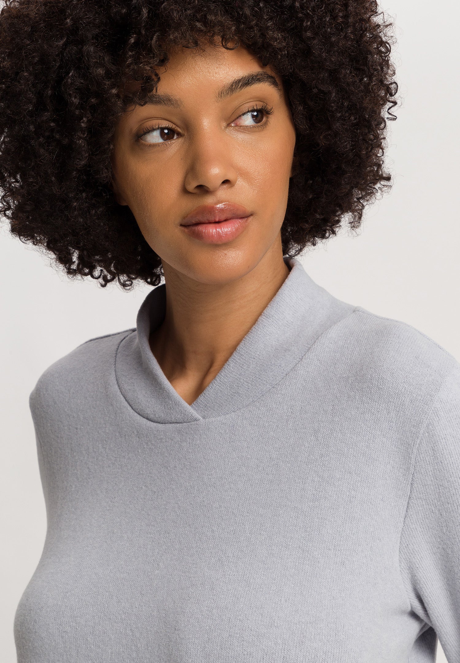 Easy Wear Recycled Cotton Blend Pullover | Moonstone 78892-3058