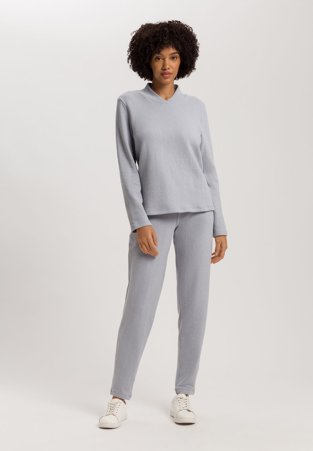 Easy Wear Recycled Cotton Blend Pullover | Moonstone 78892-3058