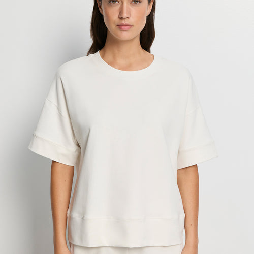Natural Living S/Slv Sweatshirt | Misty White 78896-2123