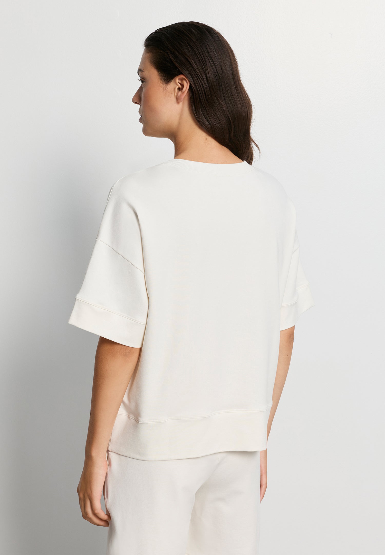 Natural Living S/Slv Sweatshirt | Misty White 78896-2123