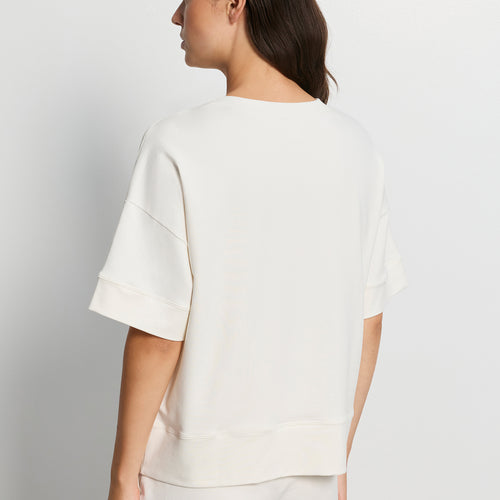 Natural Living S/Slv Sweatshirt | Misty White 78896-2123