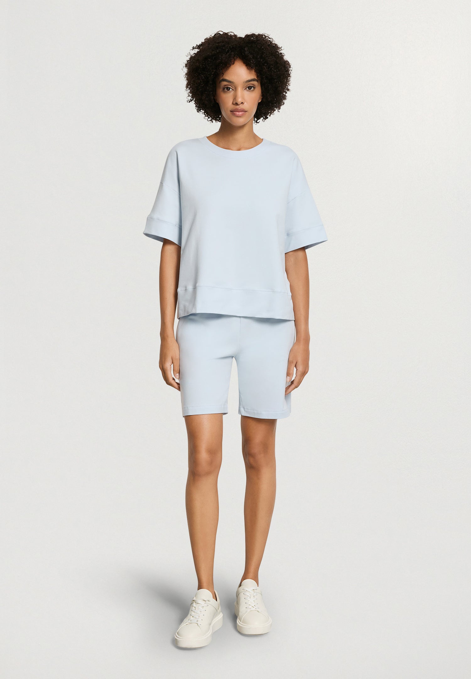 Natural Living S/Slv Sweatshirt | Watery Blue 78896-2244