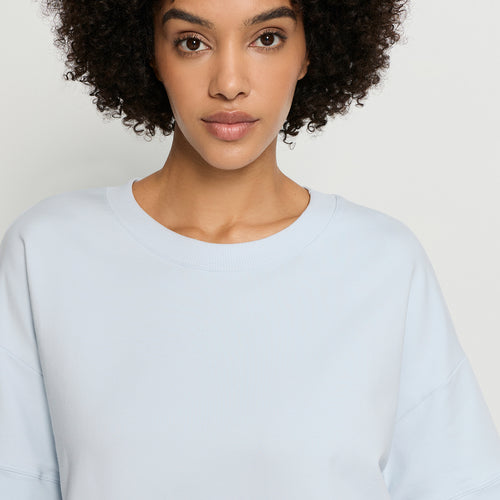 Natural Living S/Slv Sweatshirt | Watery Blue 78896-2244