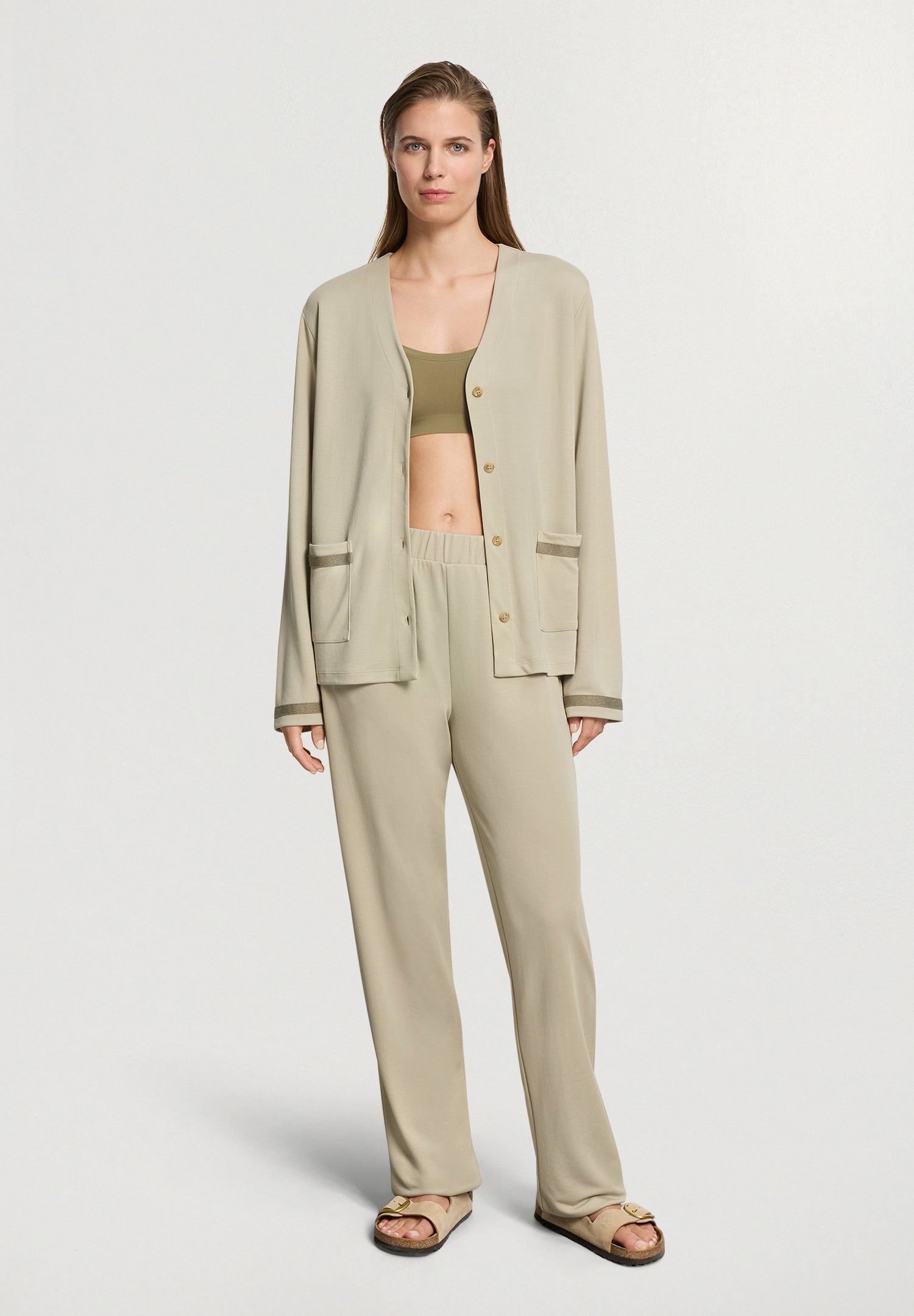 Pure Comfort Long Pants | Olive Stem 78903-2661