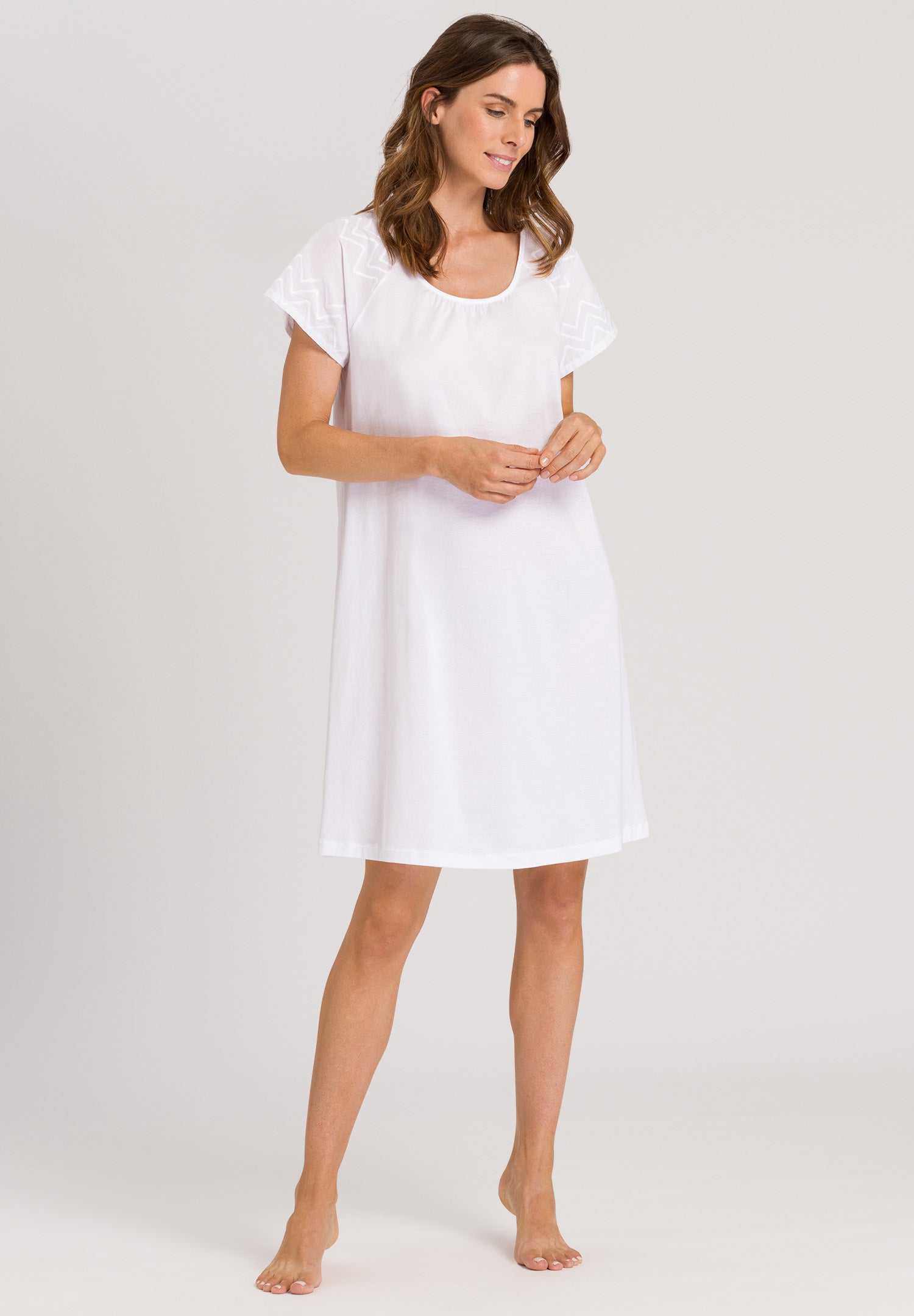 78979 Vivia Short Sleeve Nightgown - 101 White