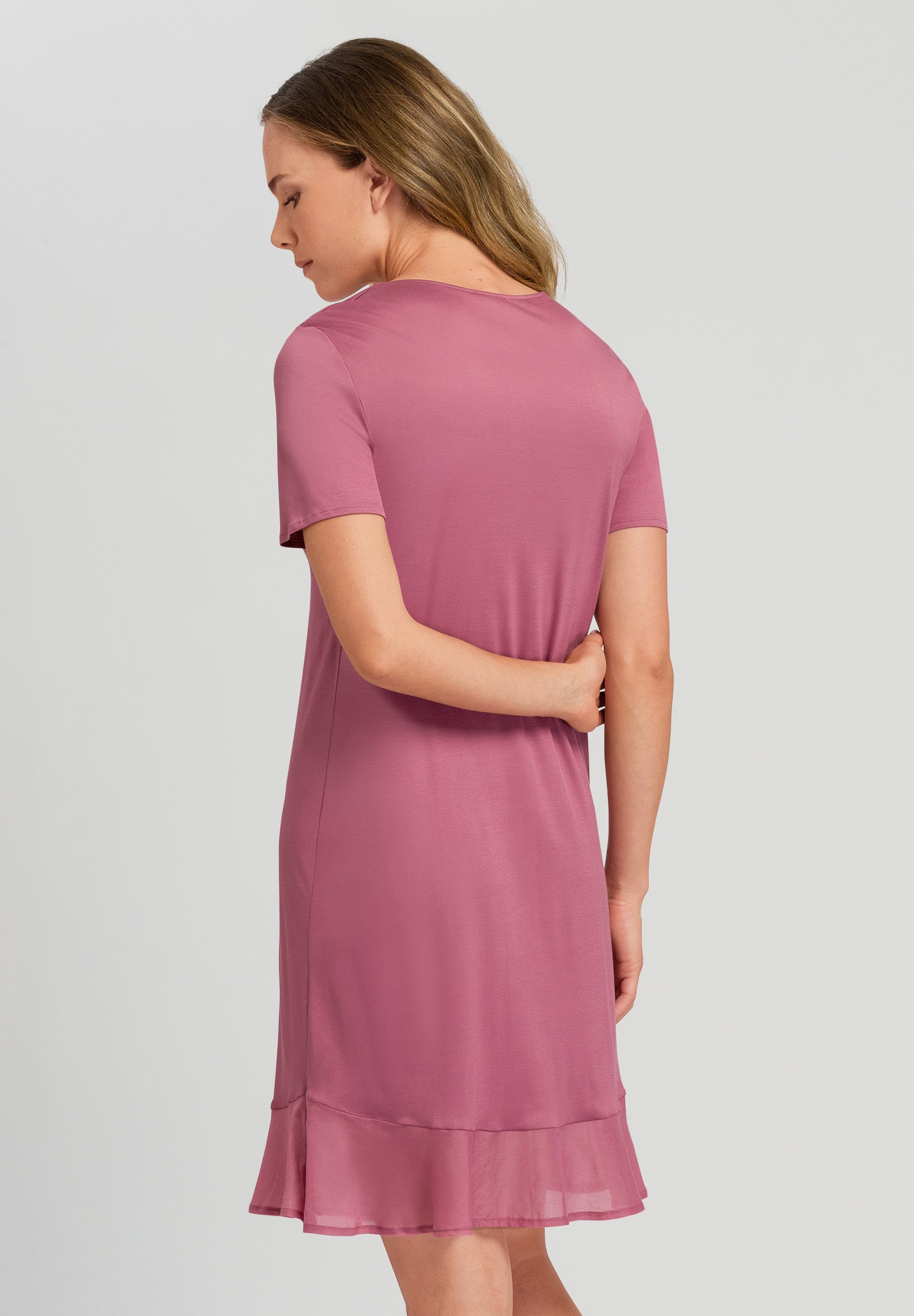 78992 Faye Short Sleeve Nightgown - 2425 Rosewood