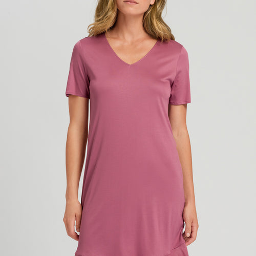 78992 Faye Short Sleeve Nightgown - 2425 Rosewood