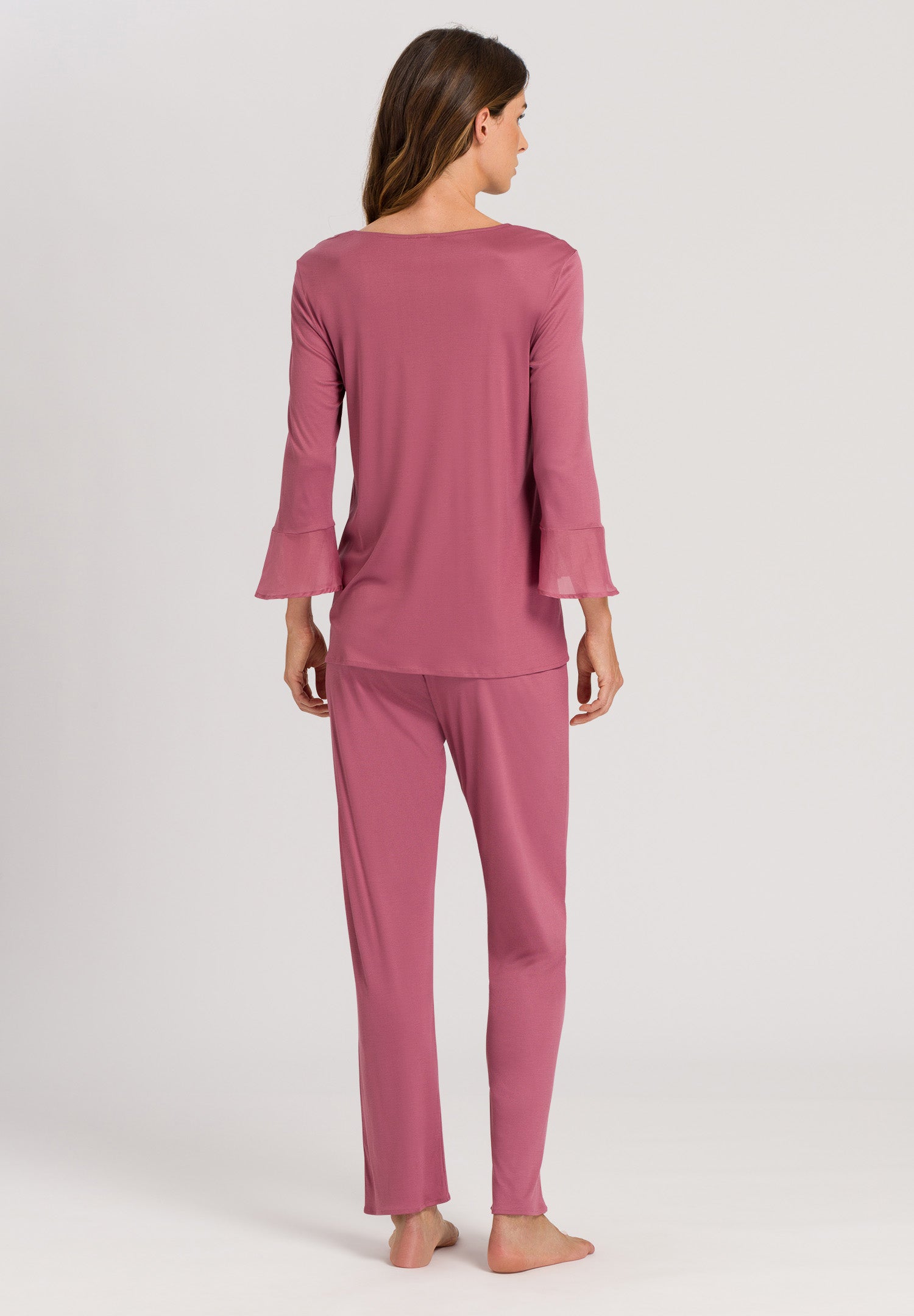 78994 Faye 3/4 Sleeve Pajama Set - 2425 Rosewood