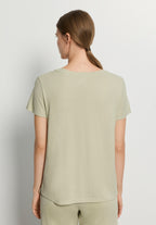 Sleep And Lounge Short Sleeve Shirt | Moss Green 79050-2720