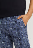 Night And Day S/Slv Pajama | Liquid Check 79267-2354