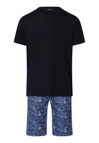 Night And Day S/Slv Pajama | Liquid Check 79267-2354