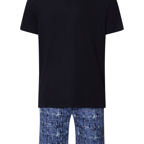 Night And Day S/Slv Pajama | Liquid Check 79267-2354