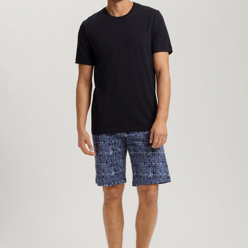 Night And Day S/Slv Pajama | Liquid Check 79267-2354