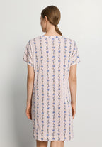 Sleep And Lounge S/Slv Gown | Feminine Stripe 79321-2391