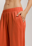 Sleep And Lounge Crop Knit Pants Print | Coral Gold 79386-1279