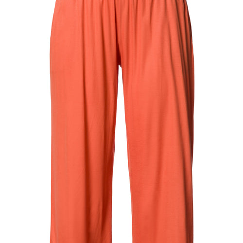 Sleep And Lounge Crop Knit Pants Print | Coral Gold 79386-1279