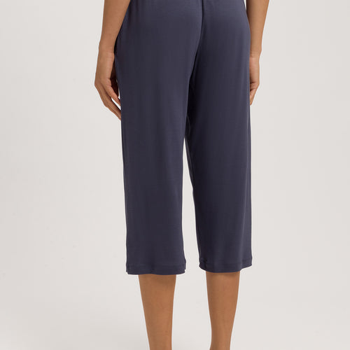 Sleep And Lounge Crop Knit Pants Print | Smoky Blue 79386-1534