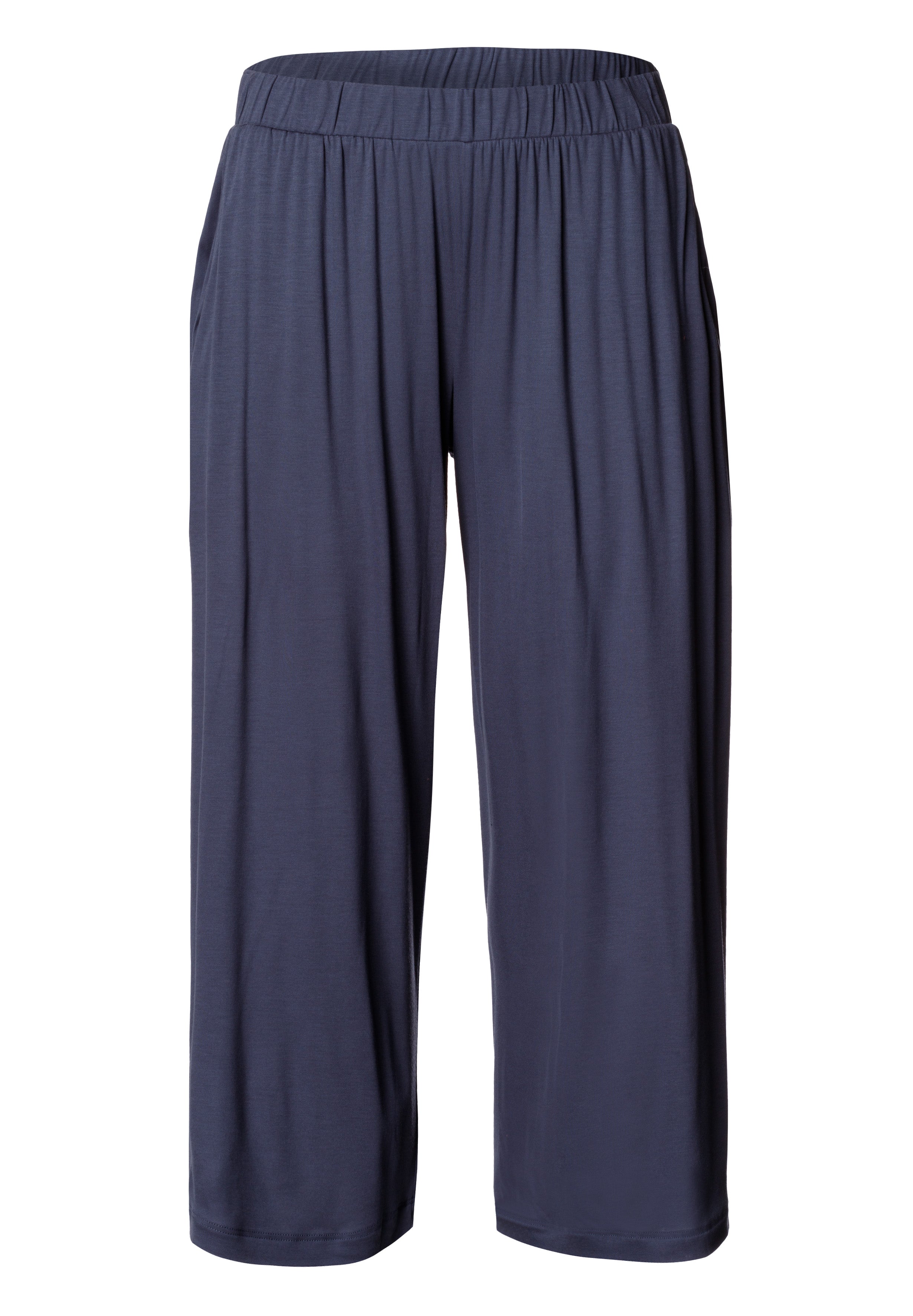 Sleep And Lounge Crop Knit Pants Print | Smoky Blue 79386-1534