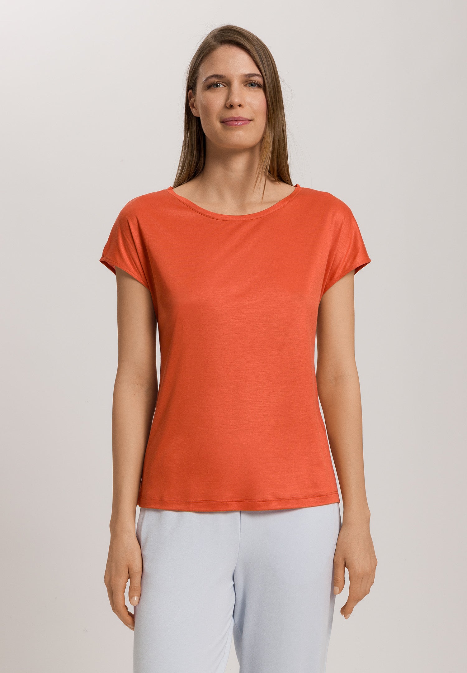Sleep And Lounge Short Sleeve Shirt | Coral Gold 79391-1279