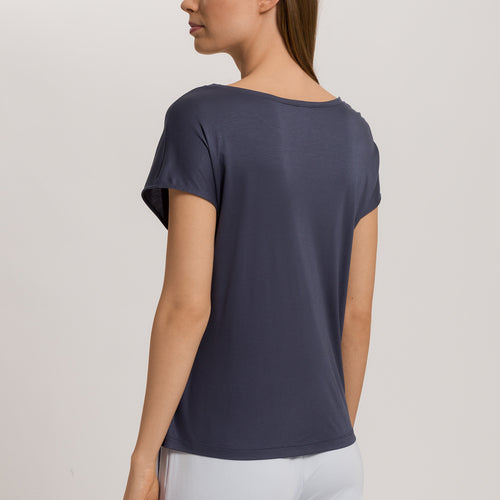 Sleep And Lounge Short Sleeve Shirt | Smoky Blue 79391-1534