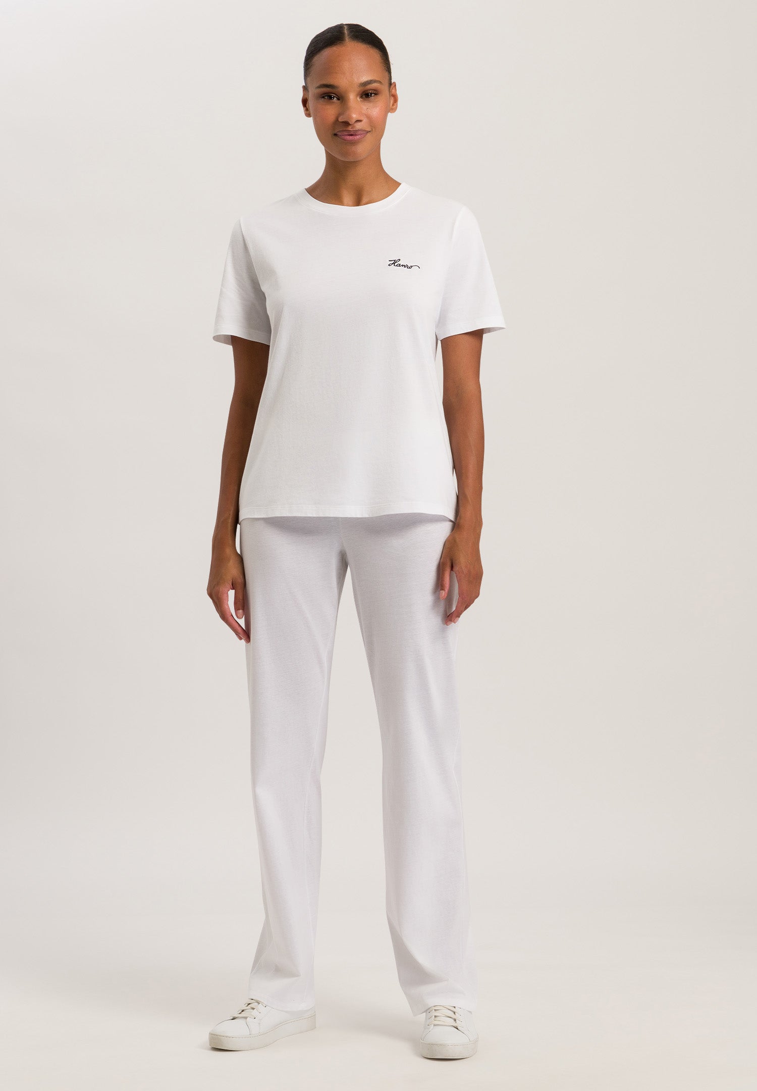 Natural Shirt Cotton Embroidered Logo T-Shirt | White 78806-101