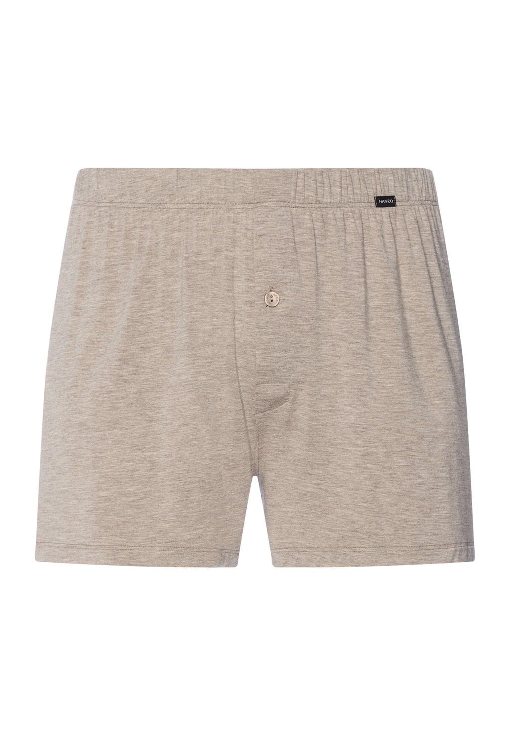 Casuals Single Jersey Boxer With Button Fly | Hazelnut Melange 73207-3115
