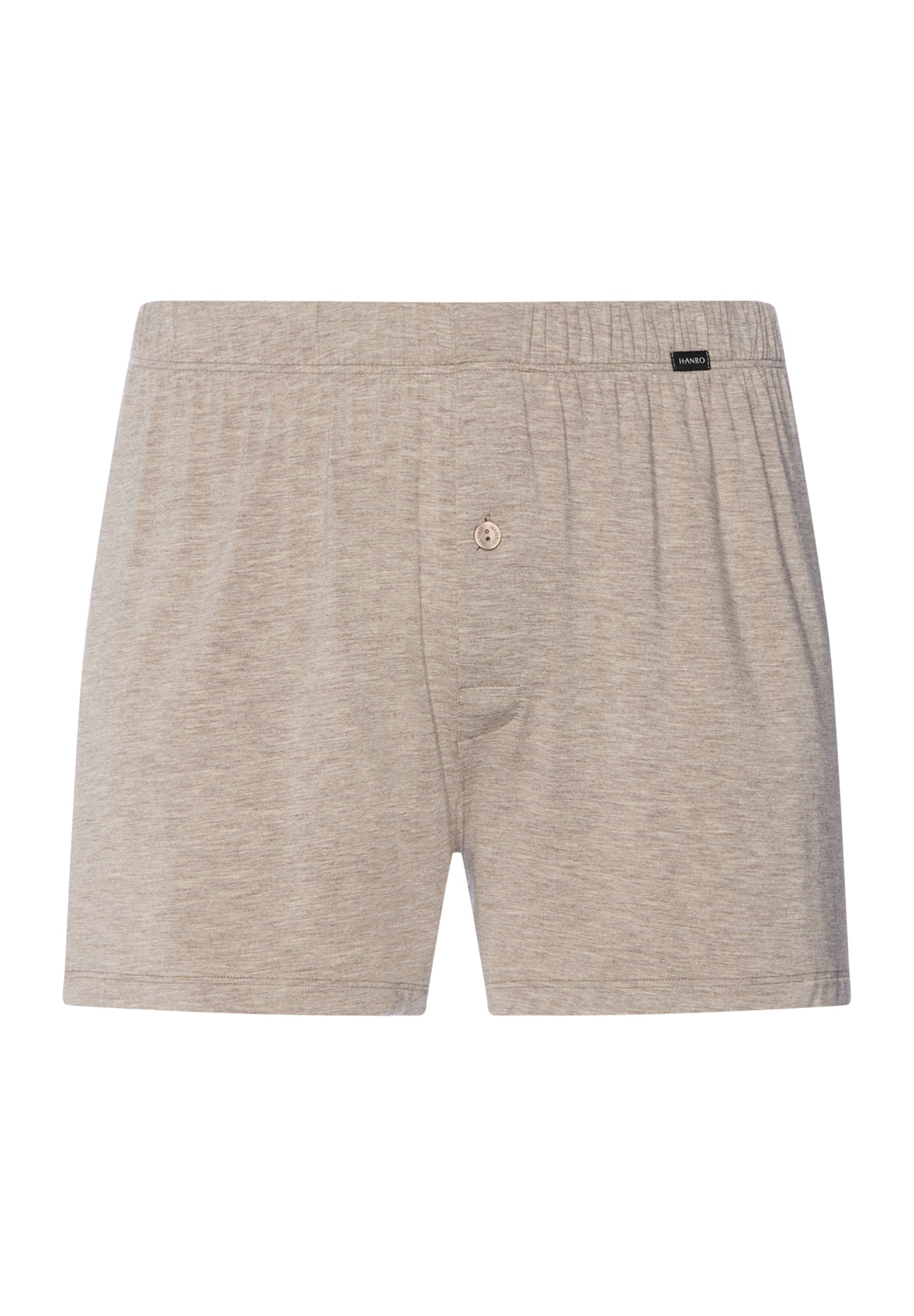 Casuals Single Jersey Boxer With Button Fly | Hazelnut Melange 73207-3115