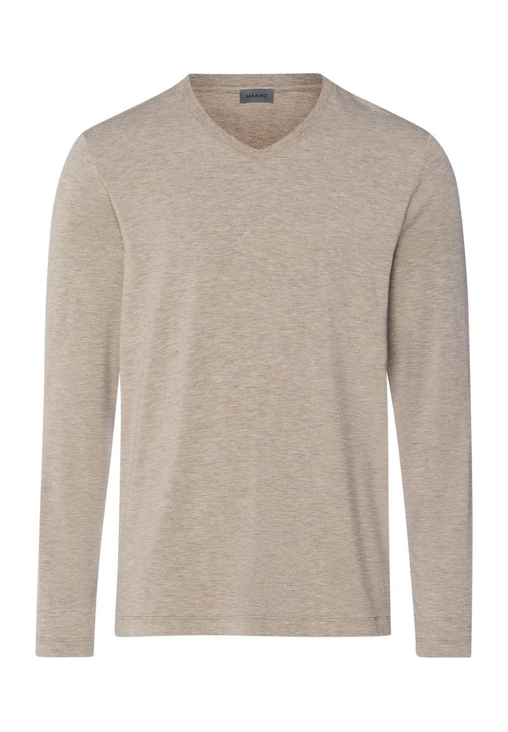 Casuals V-Neck Top | Hazelnut Melange 75036-3115