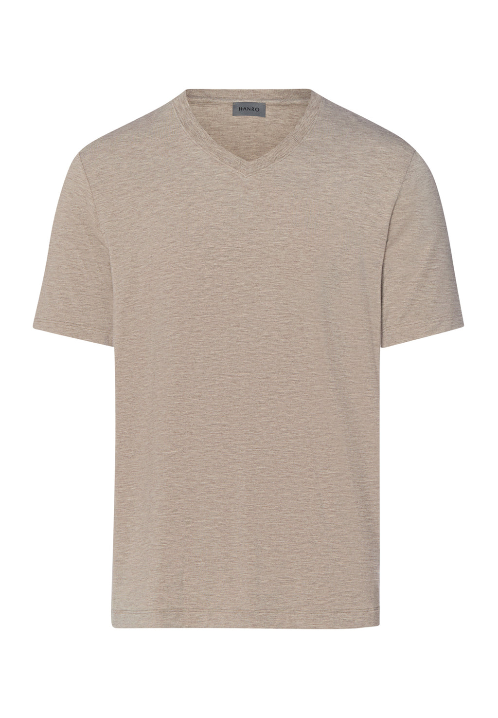 Casuals Soft V-Neck T-Shirt | Hazelnut Melange 75035-3115