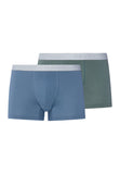 Cotton Essentials 2-Pack Cotton Boxer Briefs | Studio Green / Retro Bl 73078-3117