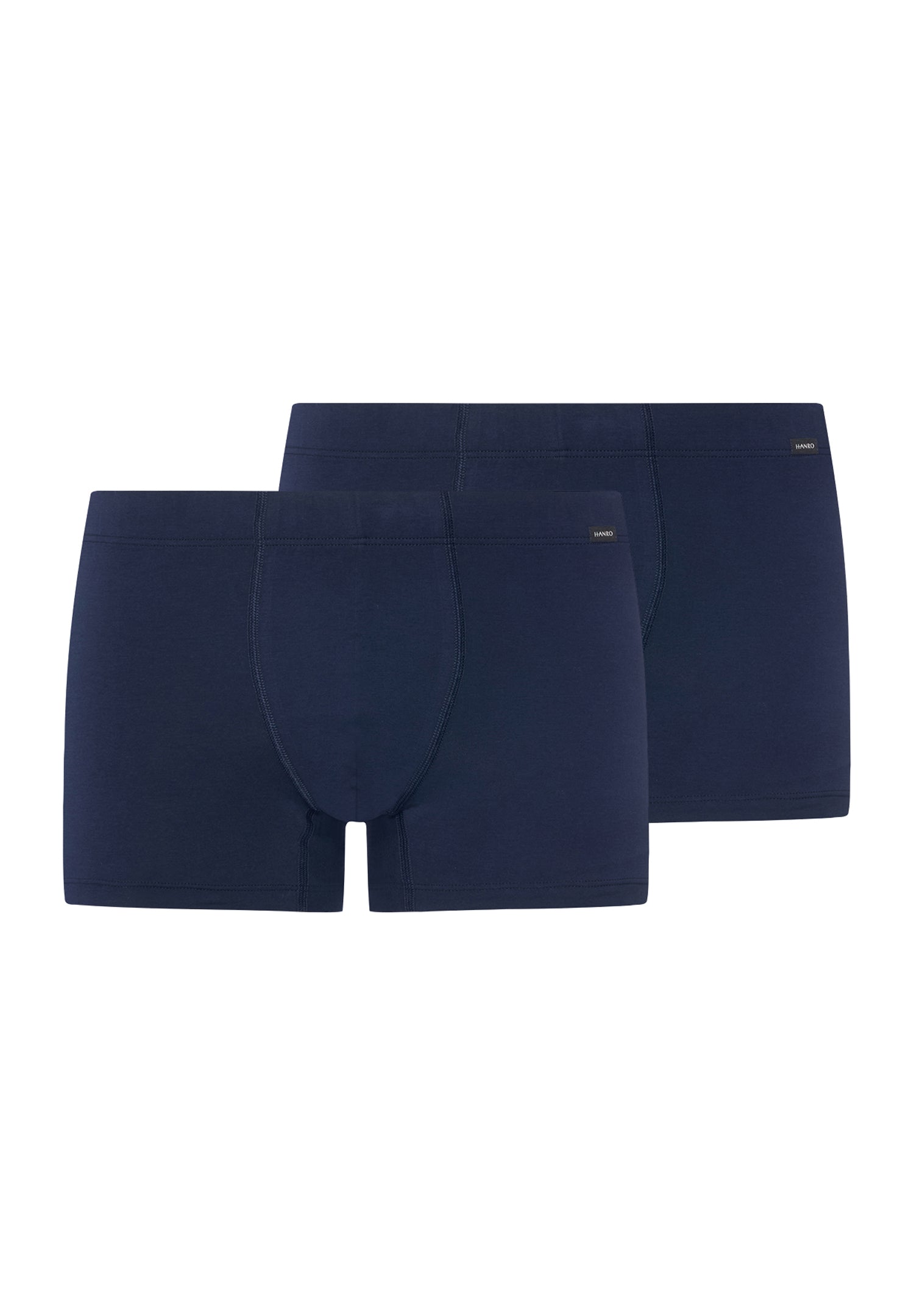 Cotton Essentials 2-Pack Cotton Boxer Briefs With Covered Waistband | Deep Navy/ Deep Navy 73079-1937