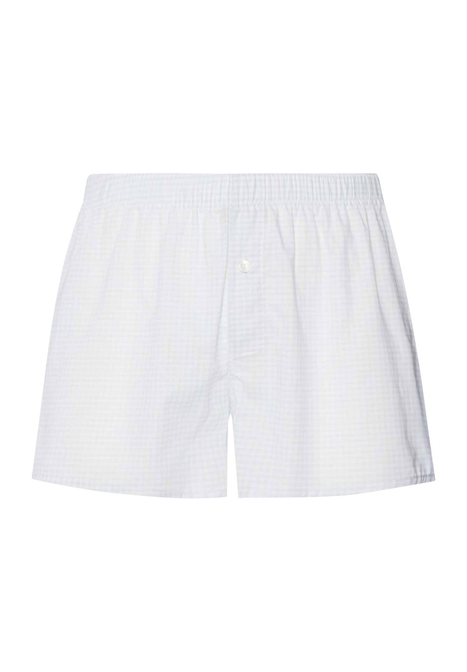 White boxer shorts on a white background