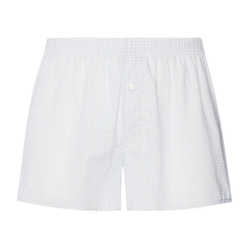 White boxer shorts on a white background
