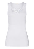 Belen Embroidered Cotton Tank Top | White 70813-101