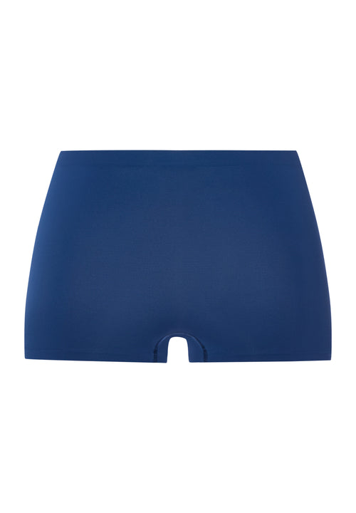Blue boyleg underwear on a white background