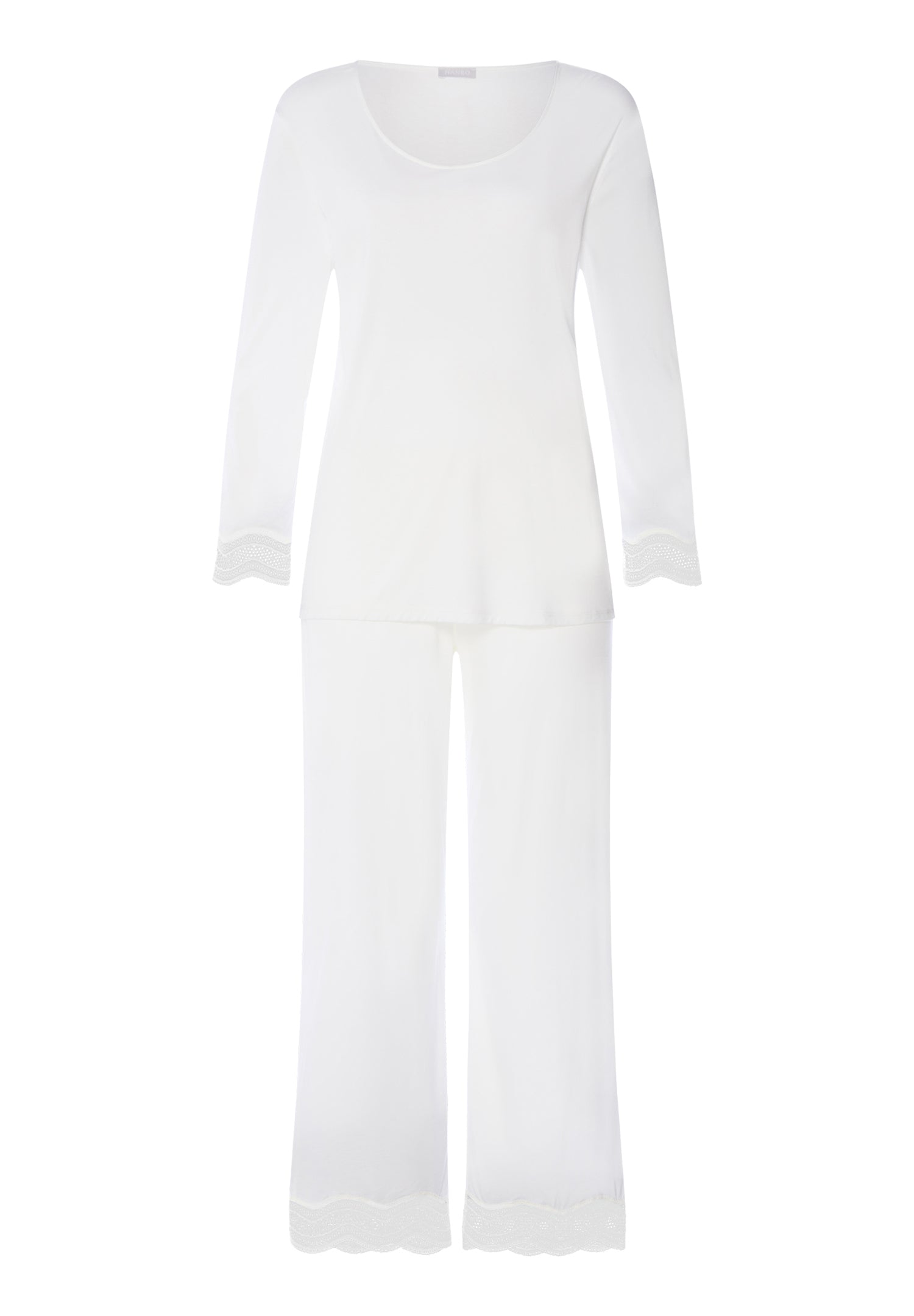 Cira Scalloped Lace TENCEL™ Pajama Set | Off White 74743-102