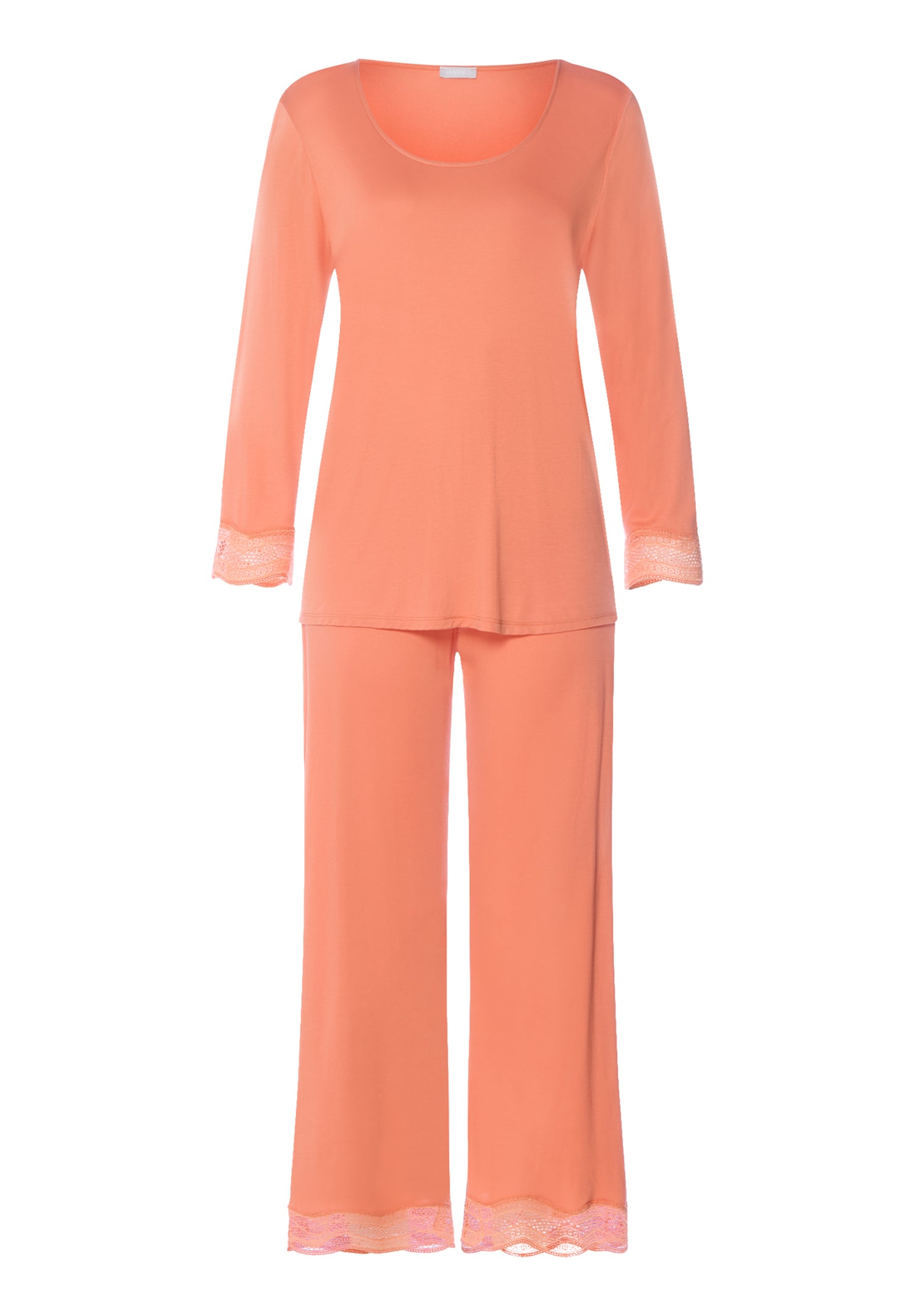 Cira Scalloped Lace TENCEL™ Pajama Set | Light Carnelian 74743-2288