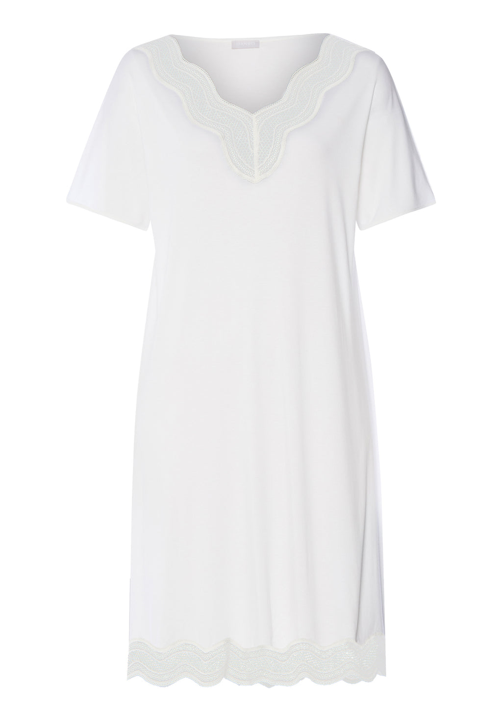 Cira Scalloped Lace TENCEL™ Nightgown | Off White 74742-102