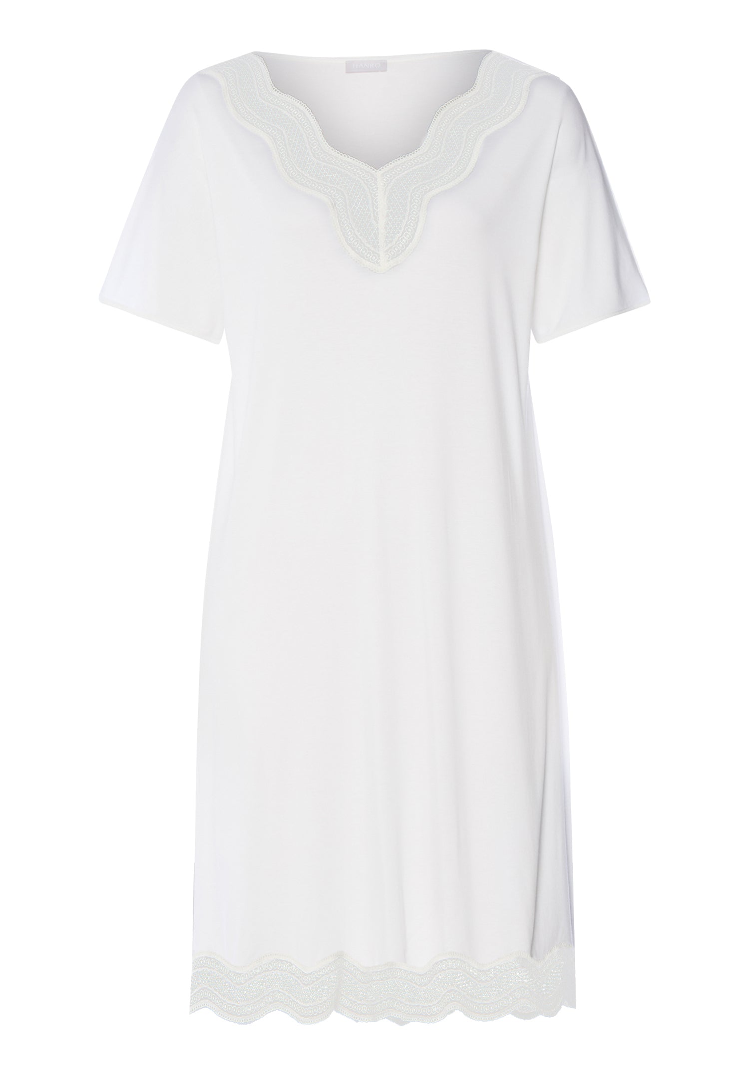 Cira Scalloped Lace TENCEL™ Nightgown | Off White 74742-102