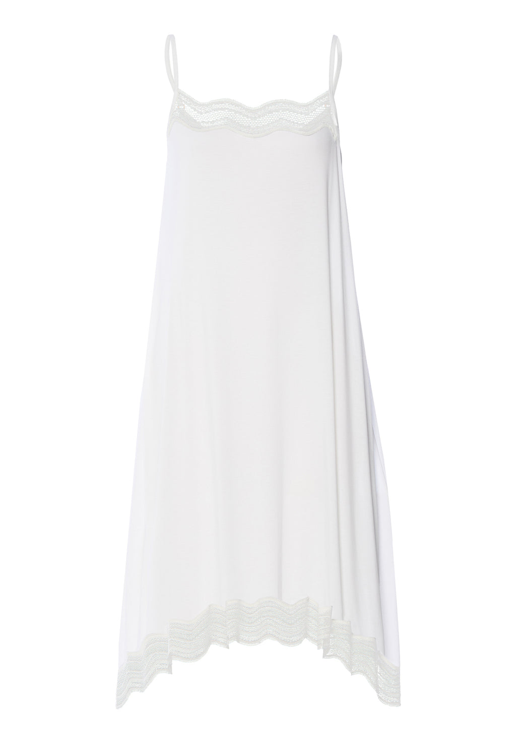 Cira Scalloped Lace TENCEL™ Chemise | Off White 74741-102