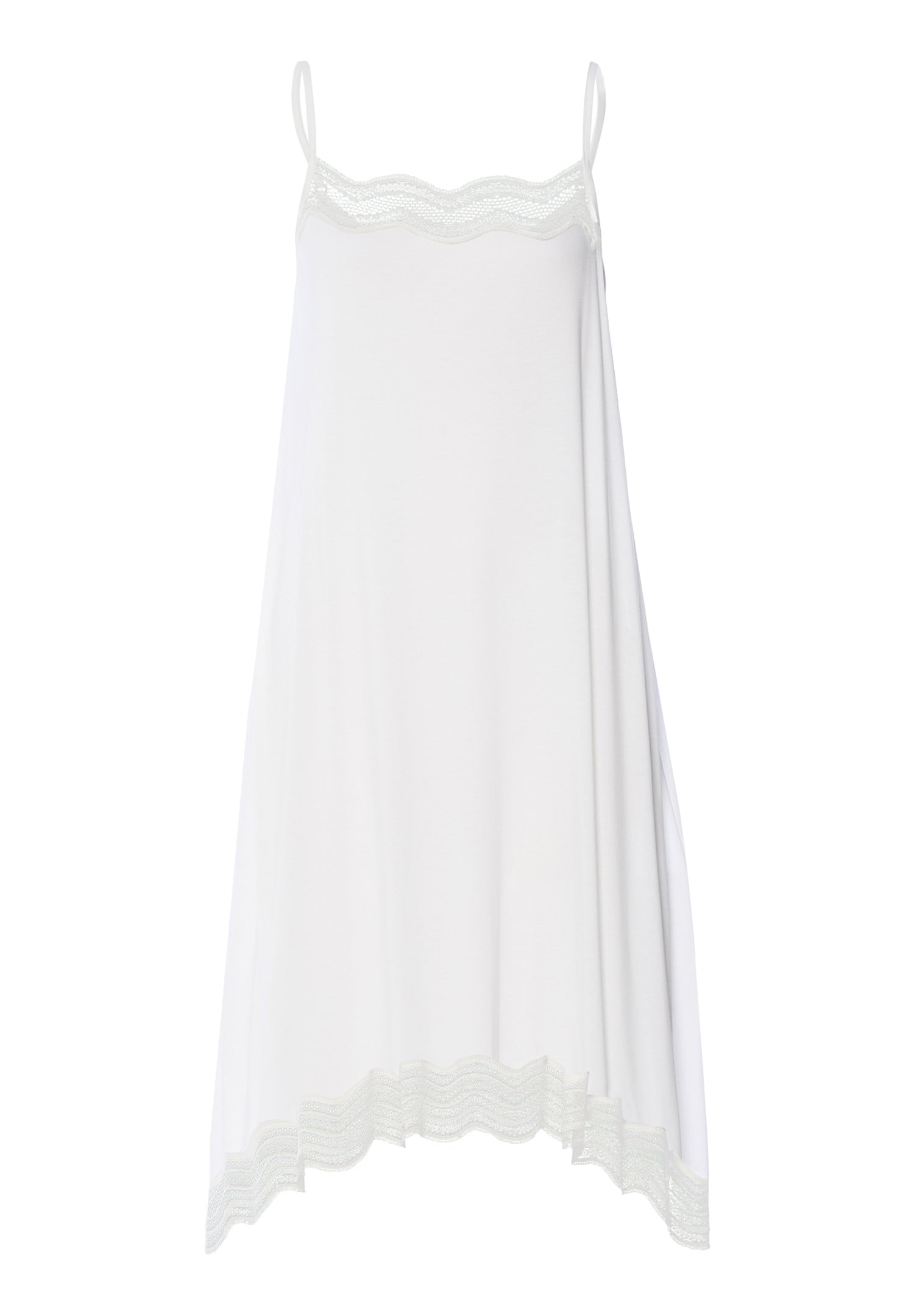 Cira Scalloped Lace TENCEL™ Chemise | Off White 74741-102