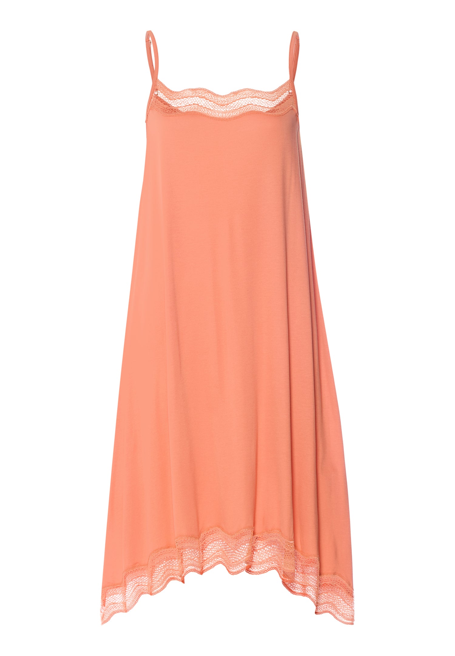 Cira Scalloped Lace TENCEL™ Chemise | Light Carnelian 74741-2288