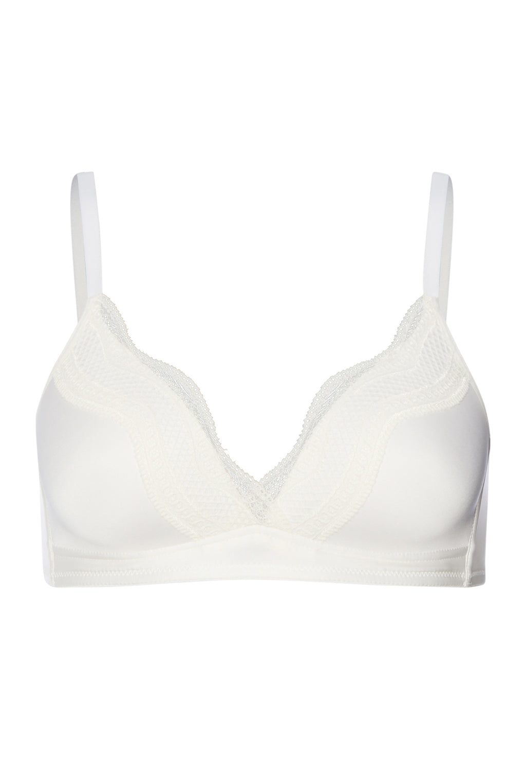 Cira Scalloped Lace Padded Bra | Off White 70789-102