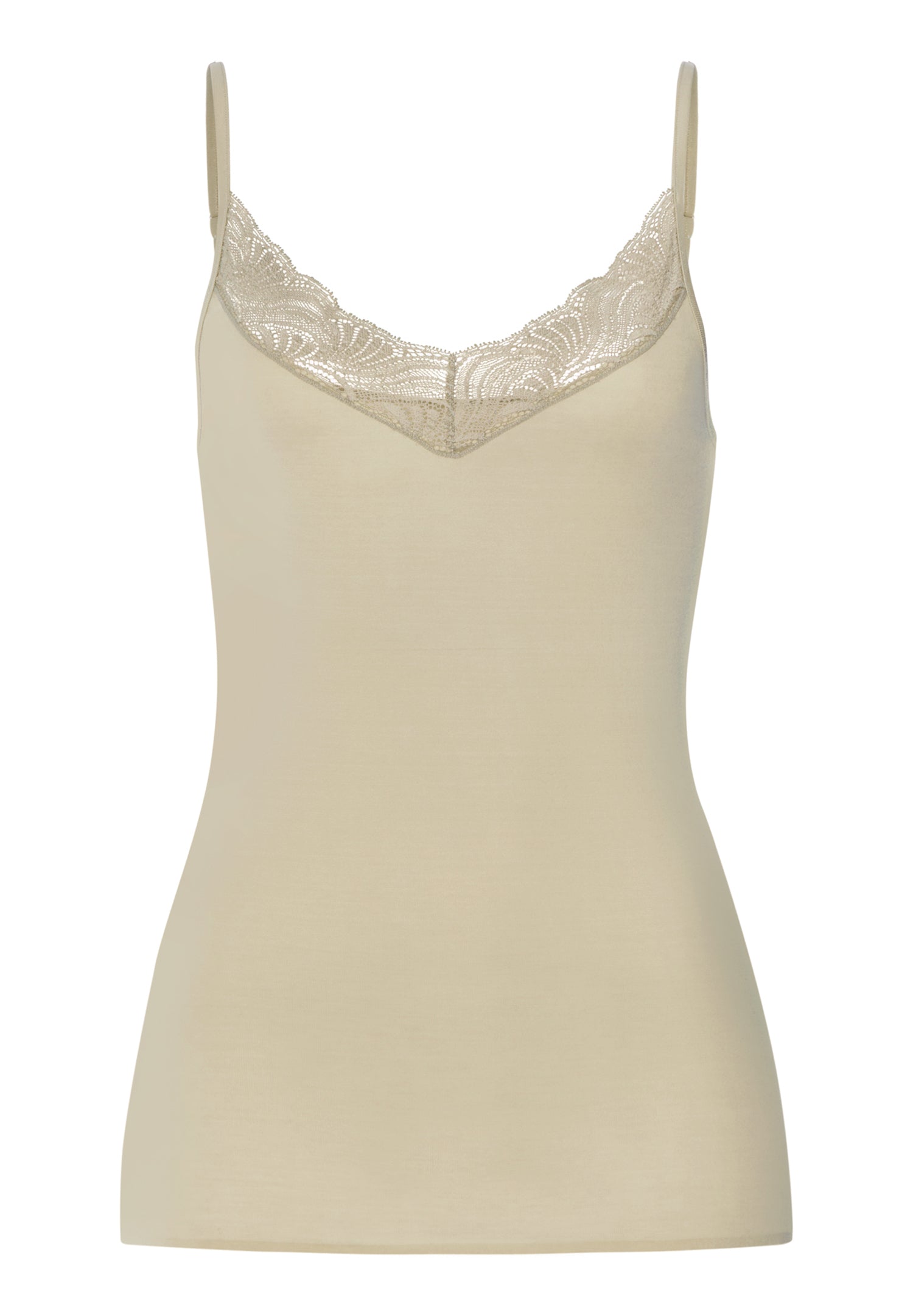 Cotton Delight Lace Trim Cotton Camisole | Olive Stem 71836-2661