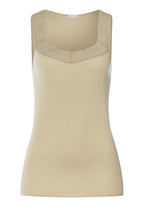 Cotton Delight Lace-Trim Cotton Tank Top | Olive Stem 71837-2661