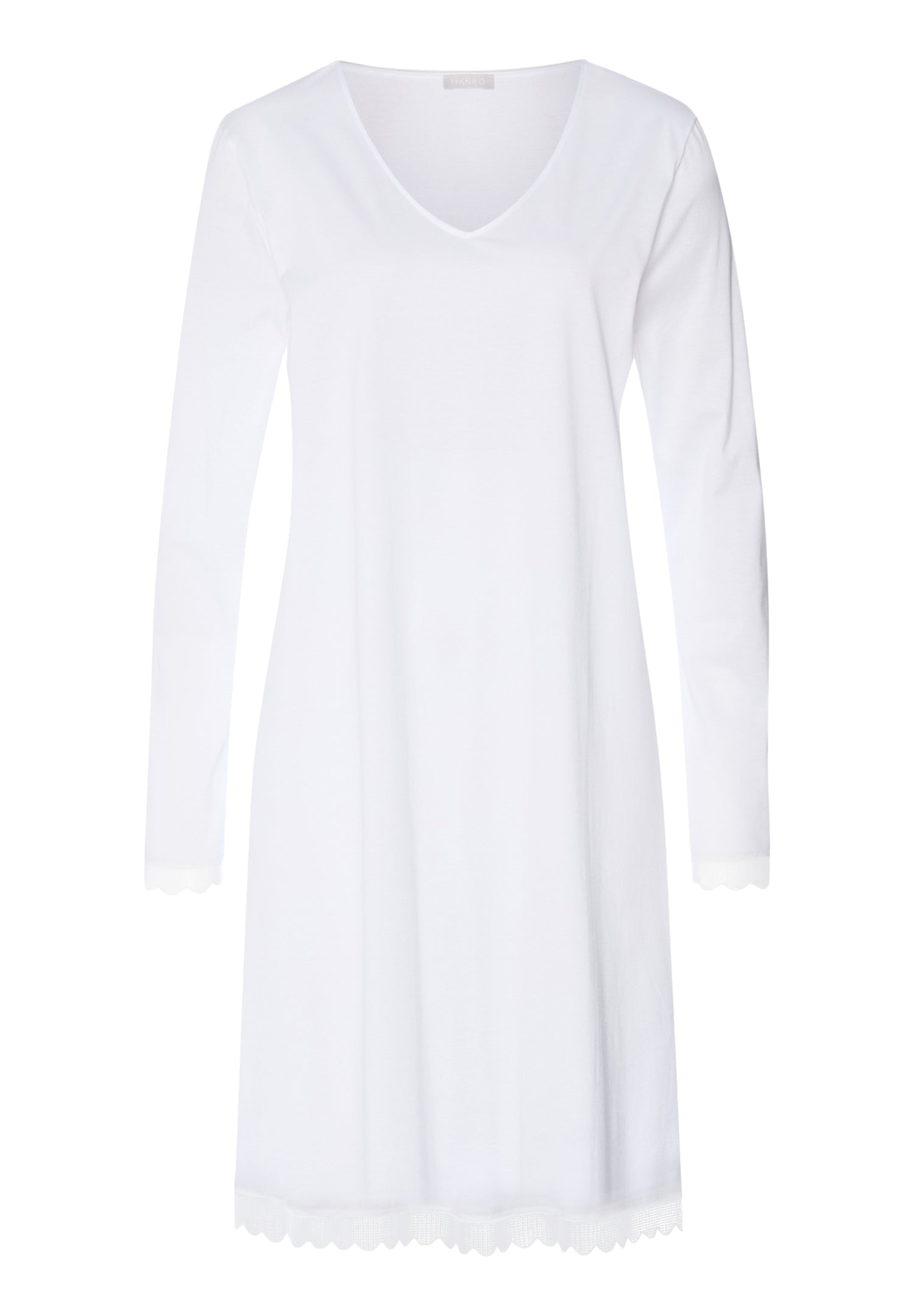Inaya Scalloped Lace Cotton Nightgown | White 74737-101